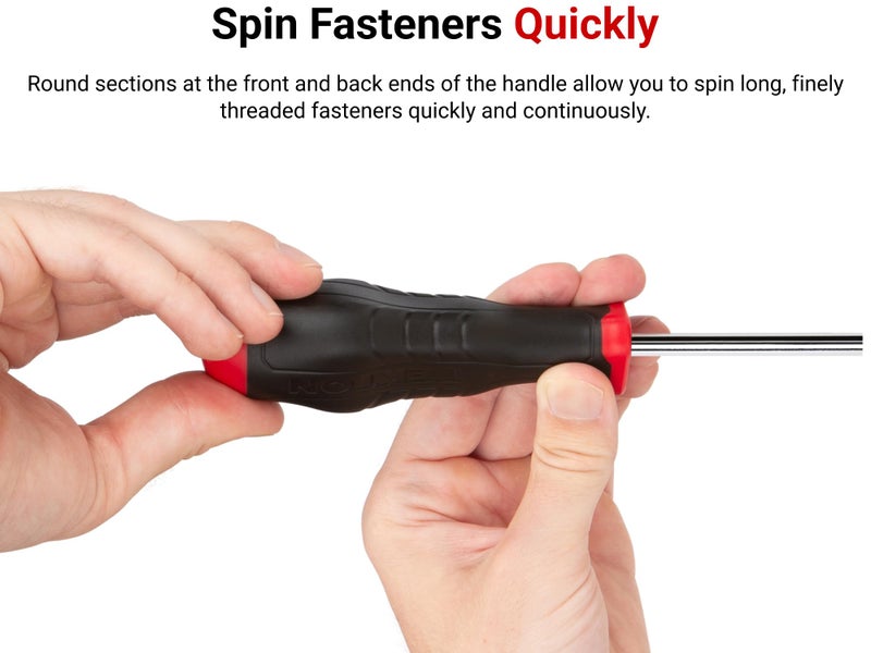 TEKTON 5/64 Inch Hex High-Torque Black Oxide Blade Screwdriver | DHX11079 | Made in USA - Image 3